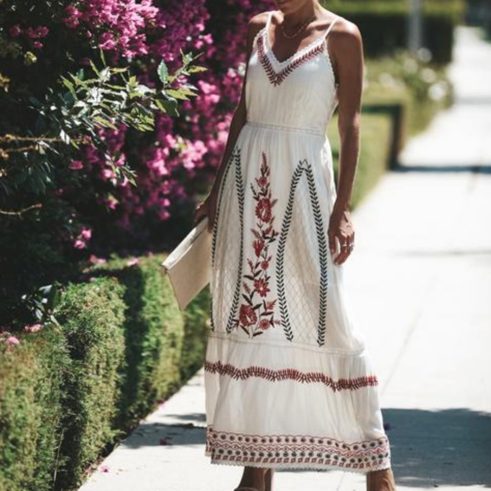 Temecula Embroidered Maxi Dress